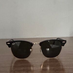 Ray-Ban Black and Gold Sunglasses